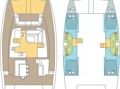 Bali Bali 4.5 charter bareboat eller skeppad i Le Marin