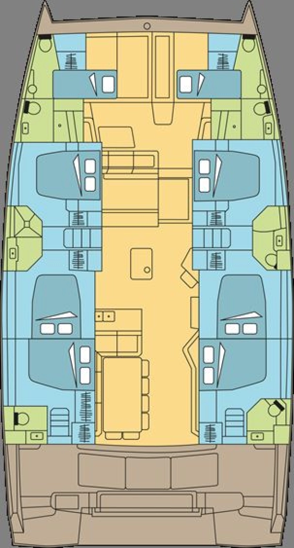 Hyra Katamaran  med eller utan skeppare Bali Raiatea Island 