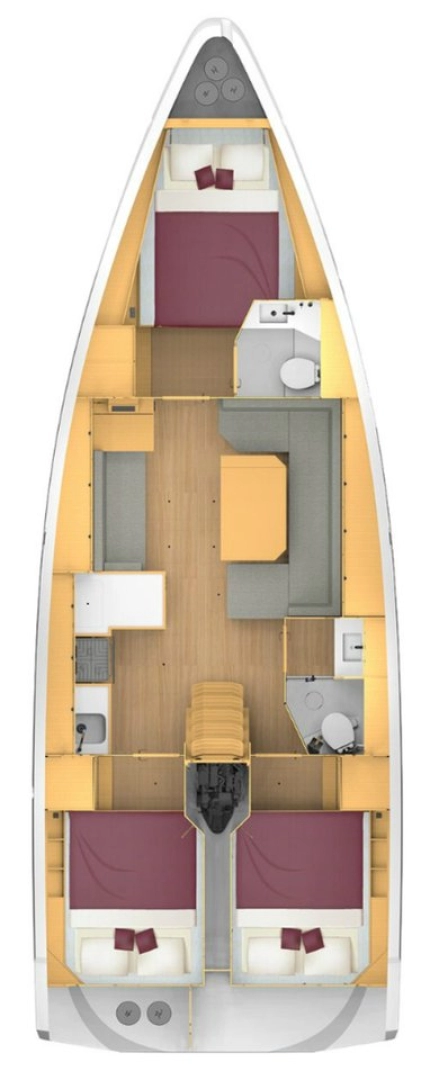 Bavaria Bavaria C42 charter bareboat eller skeppad i Pirovac