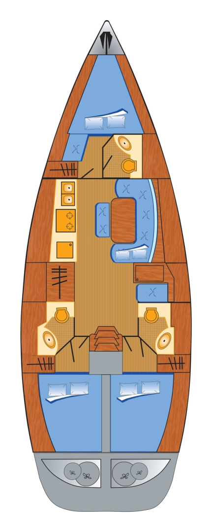 Yacht charter Heiligenhafen billig Cyclades 43.3