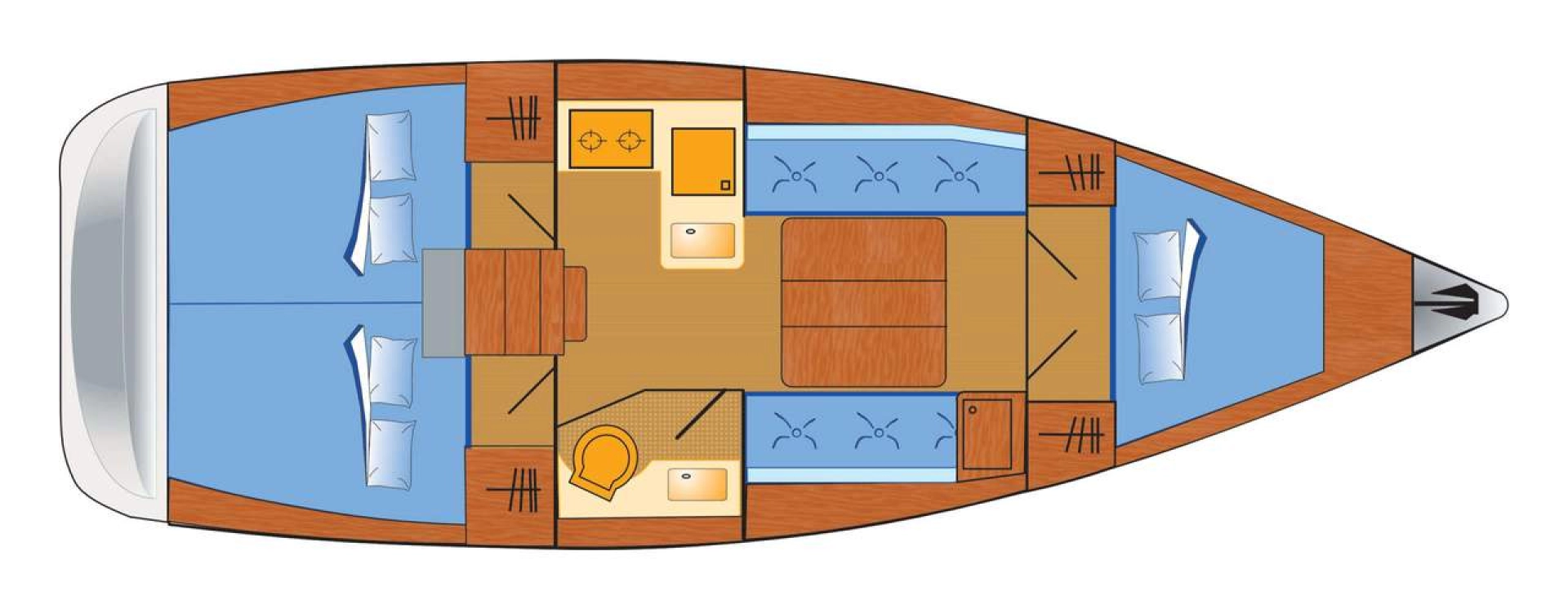 Hyra Segelbåt  med eller utan skeppare Dufour Flensburg 