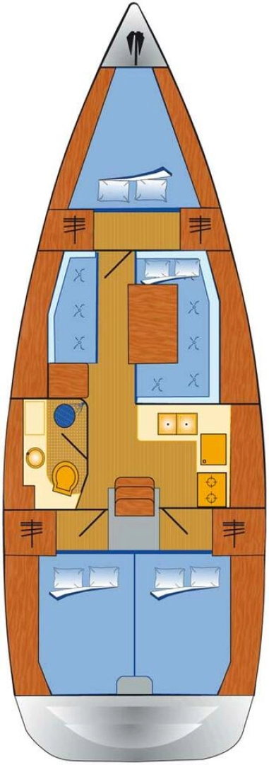 Jeanneau Sun Odyssey 379 charter bareboat eller skeppad i Flensburg