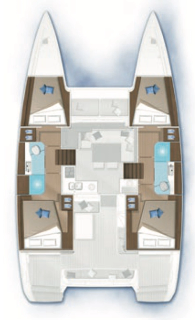 Lagoon Lagoon 40 charter bareboat eller skeppad i Paraty