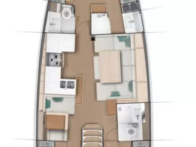 Uthyrning Segelbåt  Jeanneau med en båtlicens 