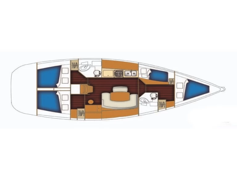 Hyra Segelbåt  med eller utan skeppare Bénéteau Salamína 