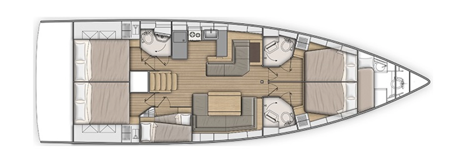 Bénéteau Oceanis 51.1 charter bareboat eller skeppad i Sukošan
