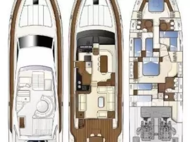 Uthyrning Lyx yacht Ferretti med en båtlicens 